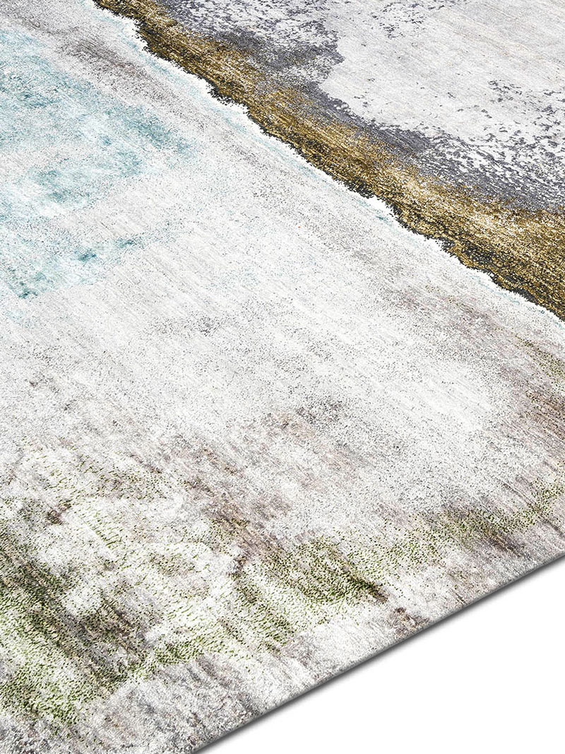 Green Rust handgeweven tapijt | Maat: 140 × 210 cm