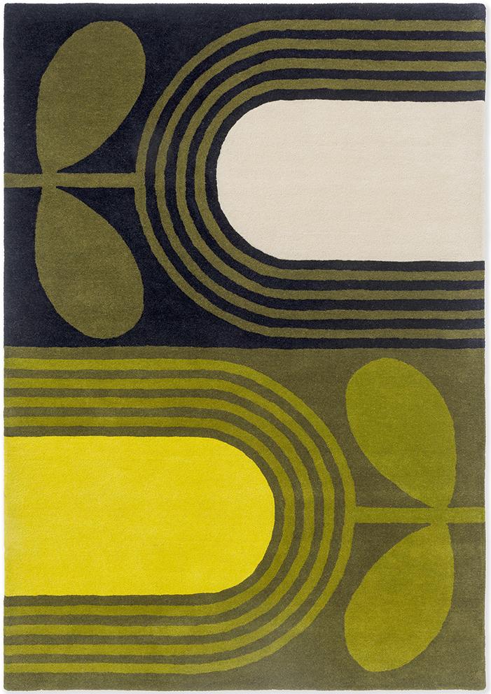 Striped tulip zeegras designer wol tapijt | Maat: 200 × 280 cm