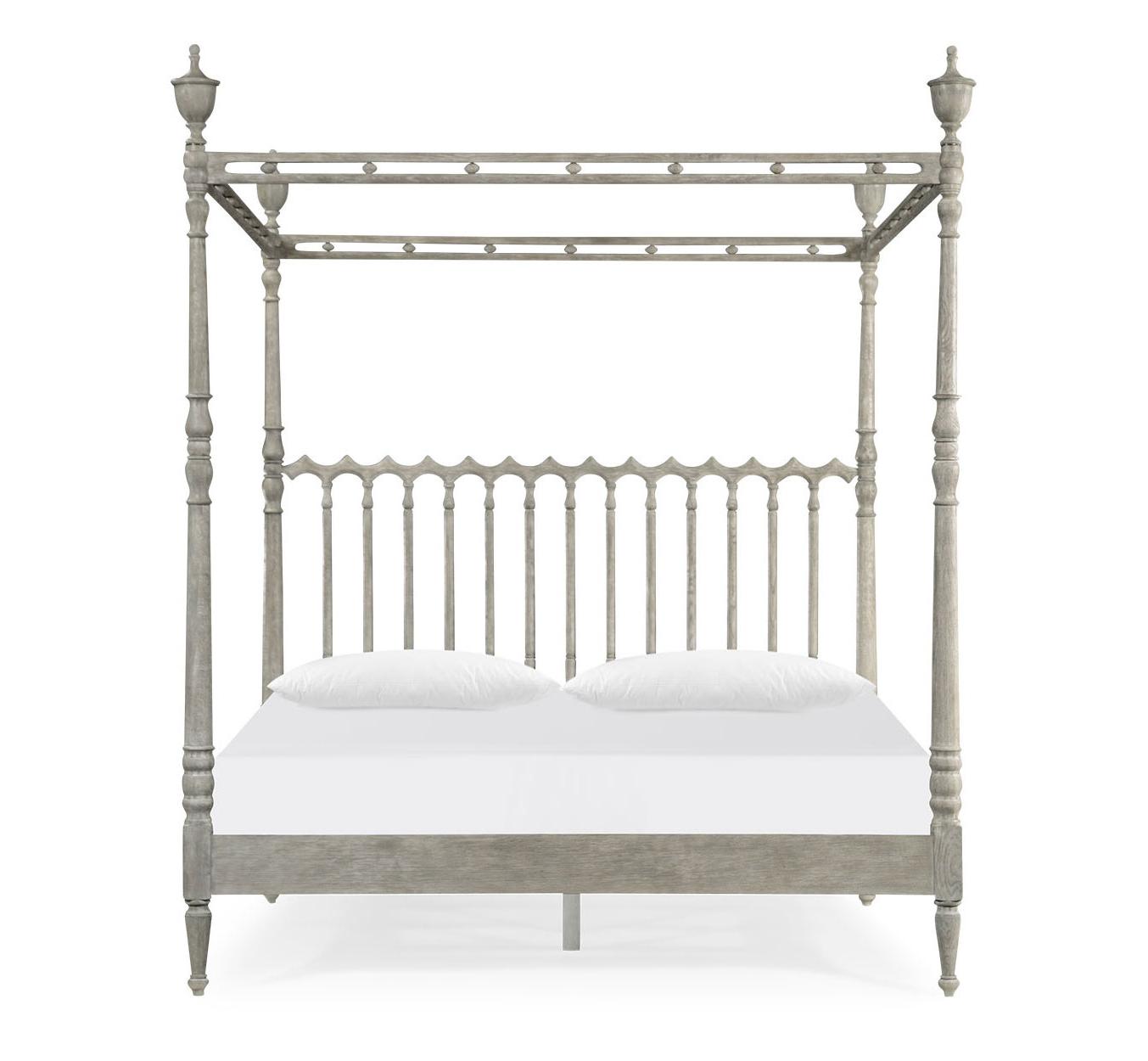 Morris King Greyed Oak bed