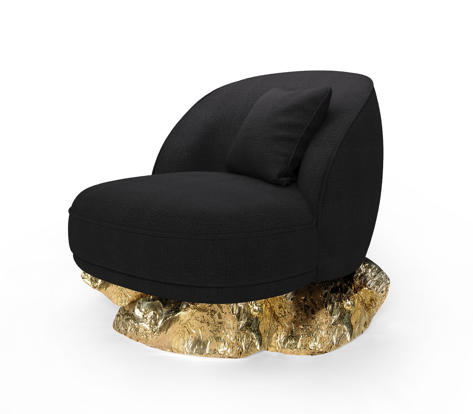 Angora Baltic zwarte fauteuil