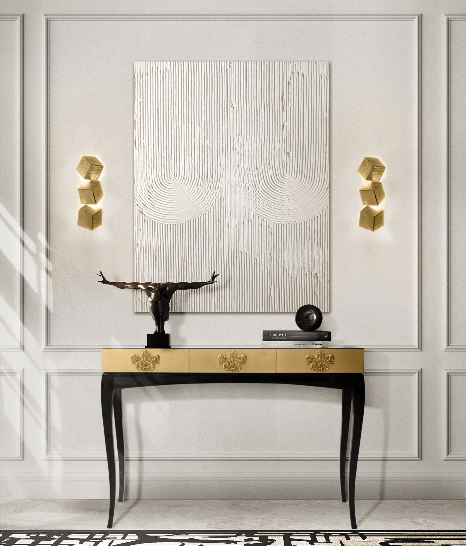 Trinity gouden luxe console