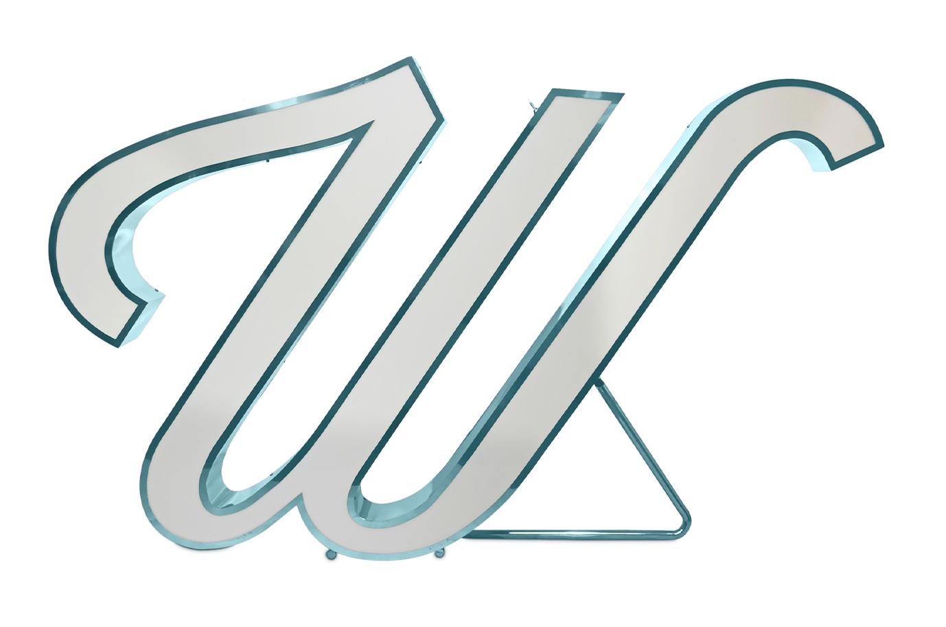 Wondrous Letter W lamp