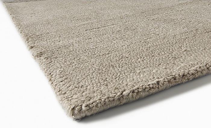 Triangles Biege handgetuft tapijt | Maat: 250 × 300 cm