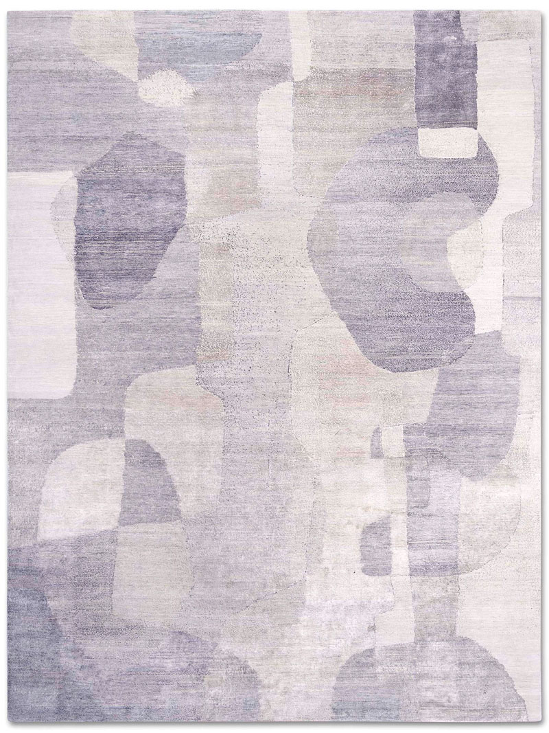 Silver Blue luxe vloerkleed