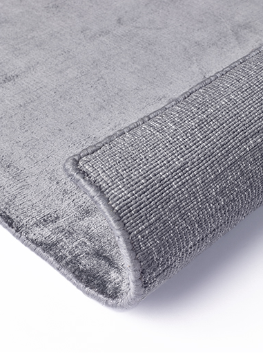 Effen viscose Grey tapijt | Maat: 200 × 300 cm