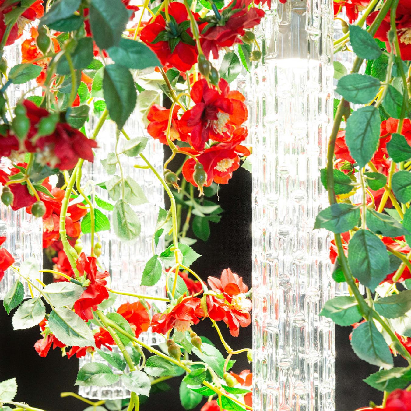 Red Roses vierkante kroonluchter