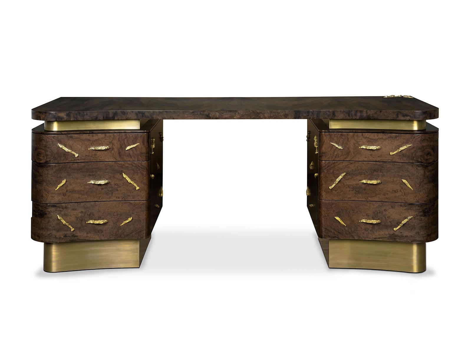 Designer houten bureau