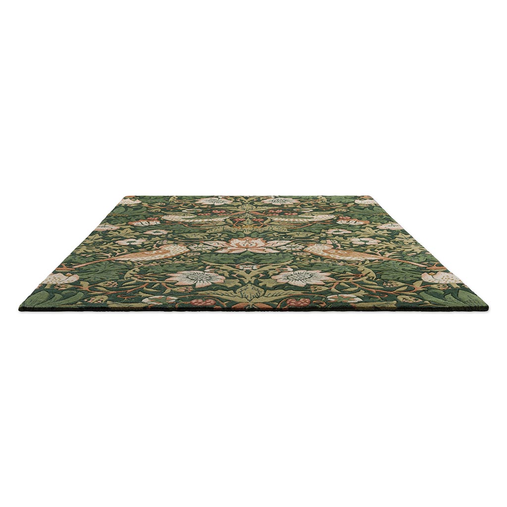 Strawberry Thief Forest vloerkleed | Maat: 140 × 200 cm