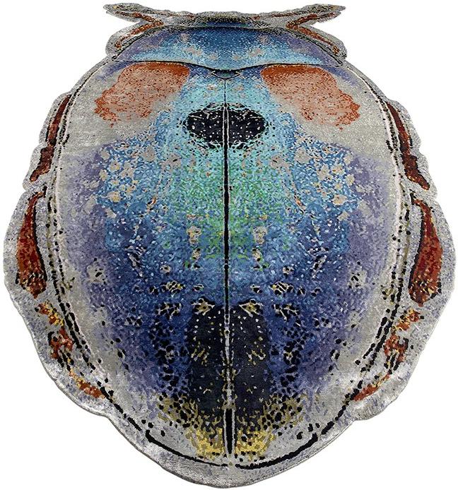 Scarab handgeknoopt tapijt