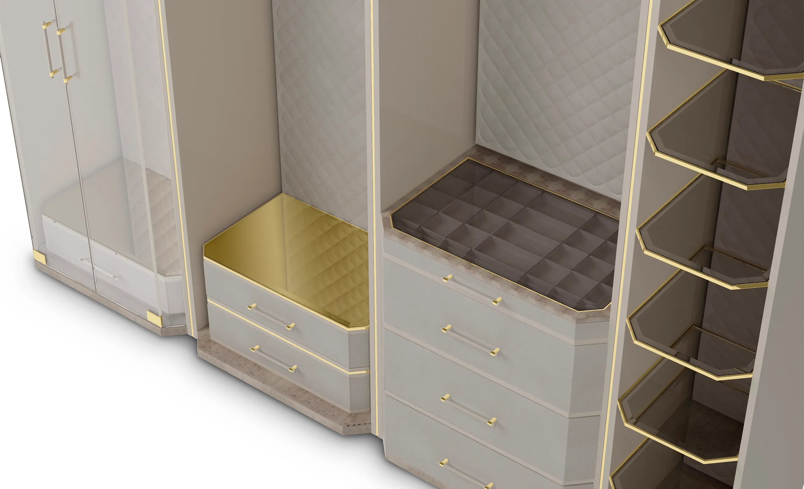 Cadence beige kastensysteem