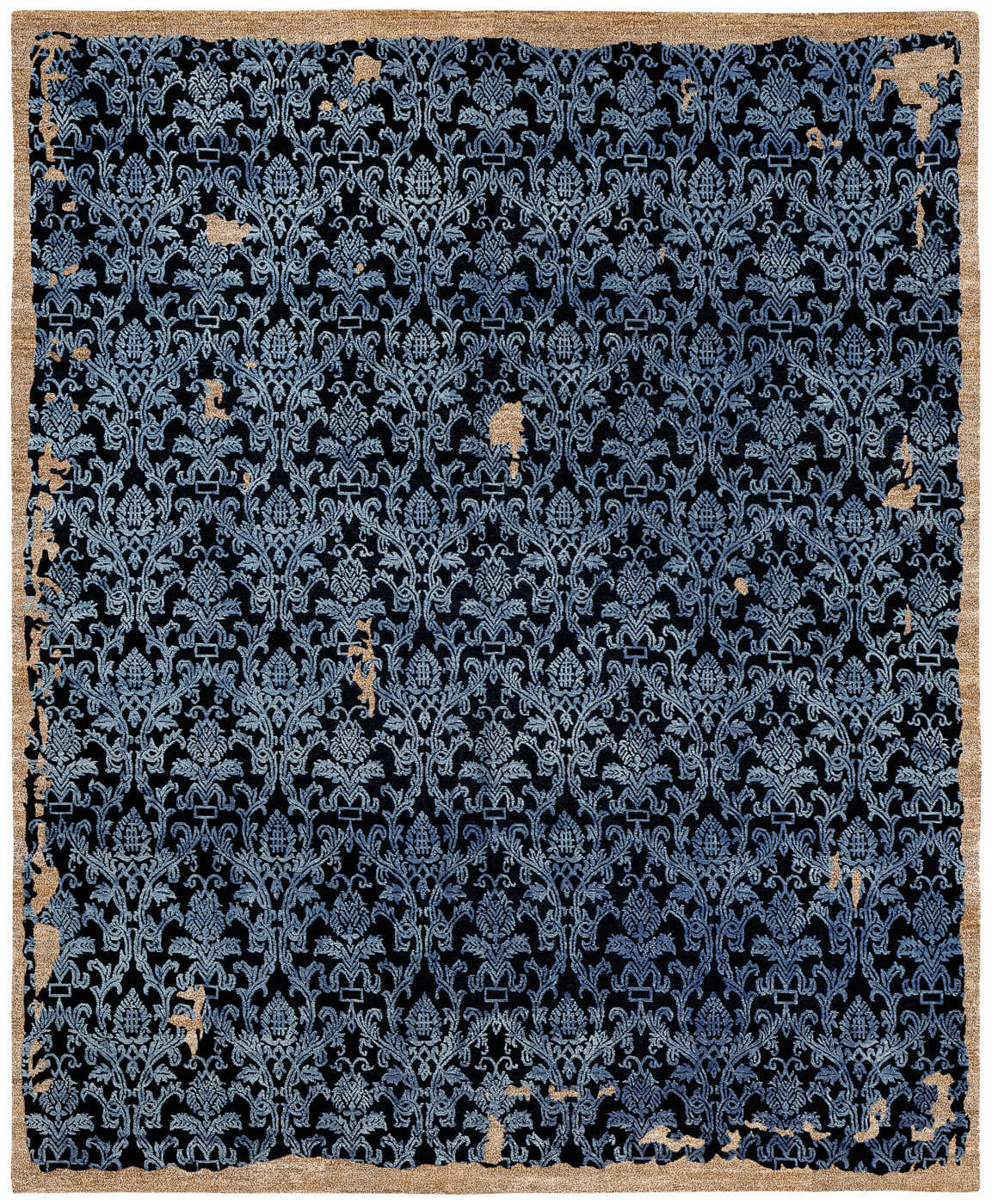 Vintage roma blauw tapijt | Maat: 450 × 550 cm