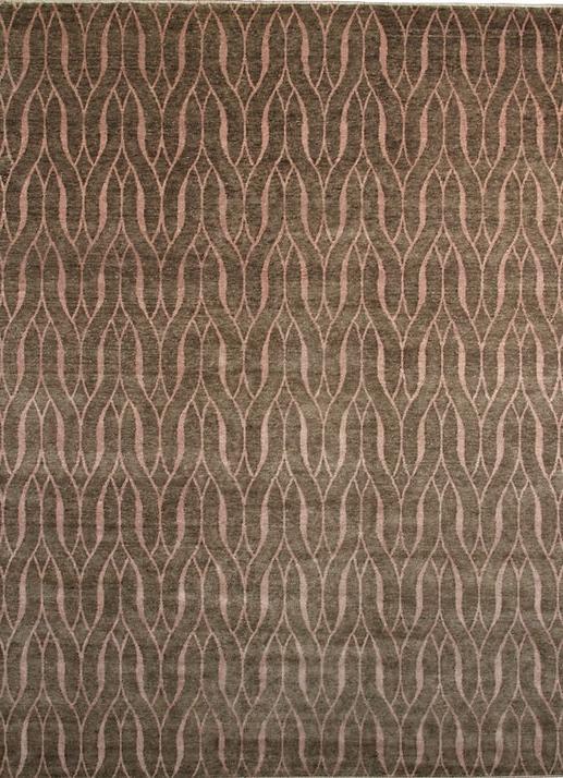 Ikat handgeknoopt wol vloerkleed