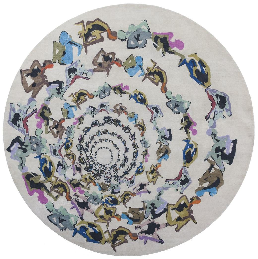 Menselijke cirkel inferno cirkel tapijt