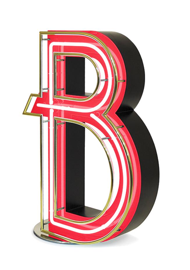Bold Letter B lamp