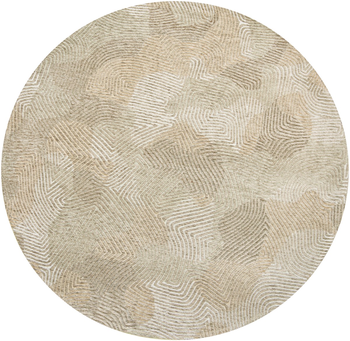 Shell Beige rond tapijt | Maat: Ø 240 cm