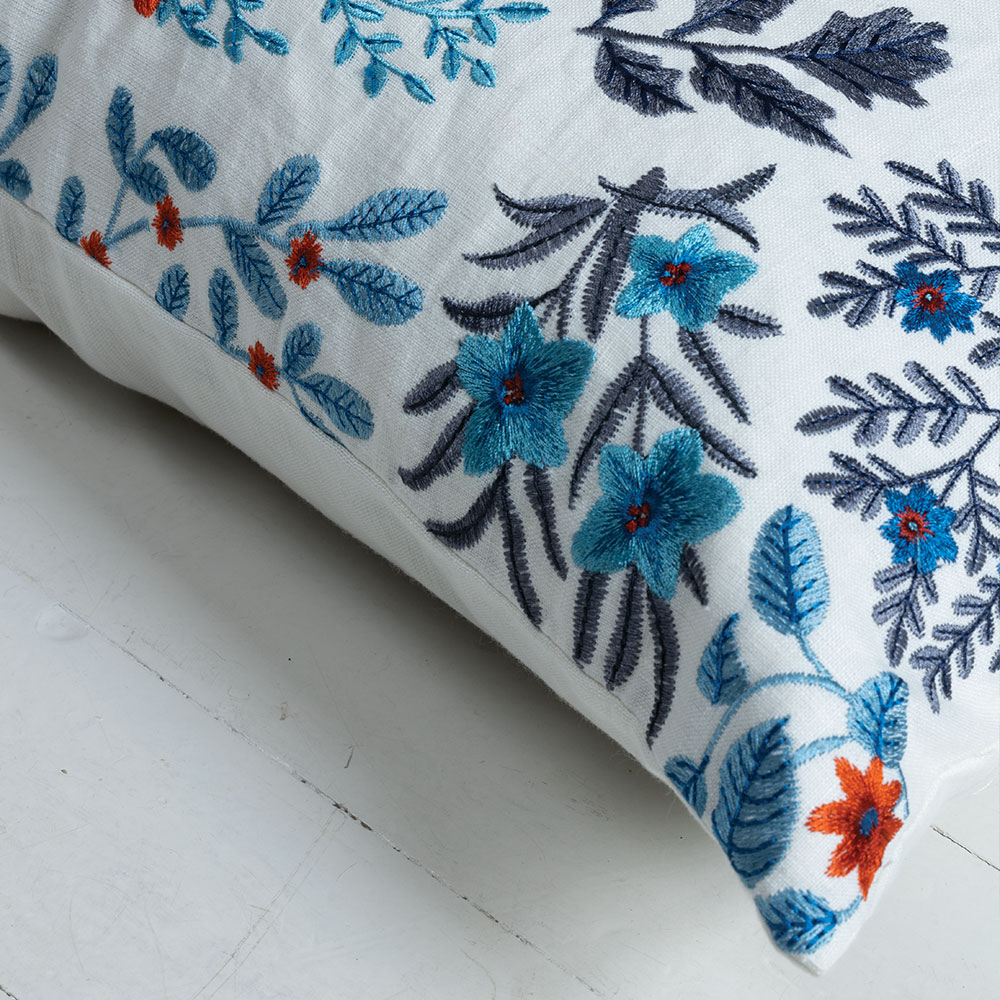 Somerley Indigo 60 × 60 kussen