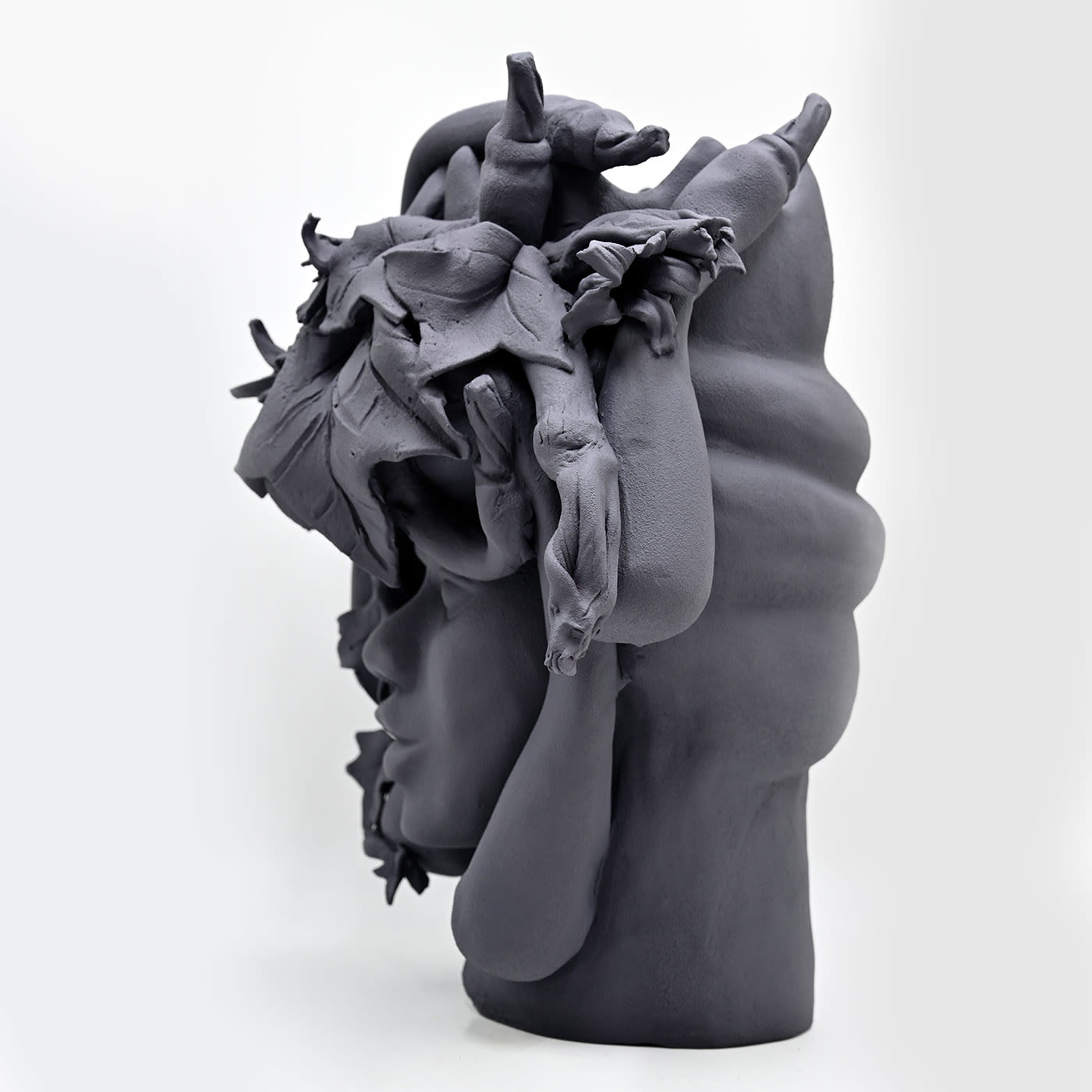 Moor's Head grijze sculptuur