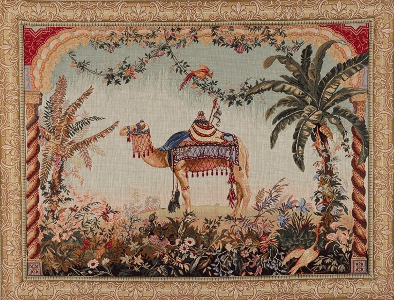 The Camel wandtapijt met rand | Maat: 50 × 67 cm