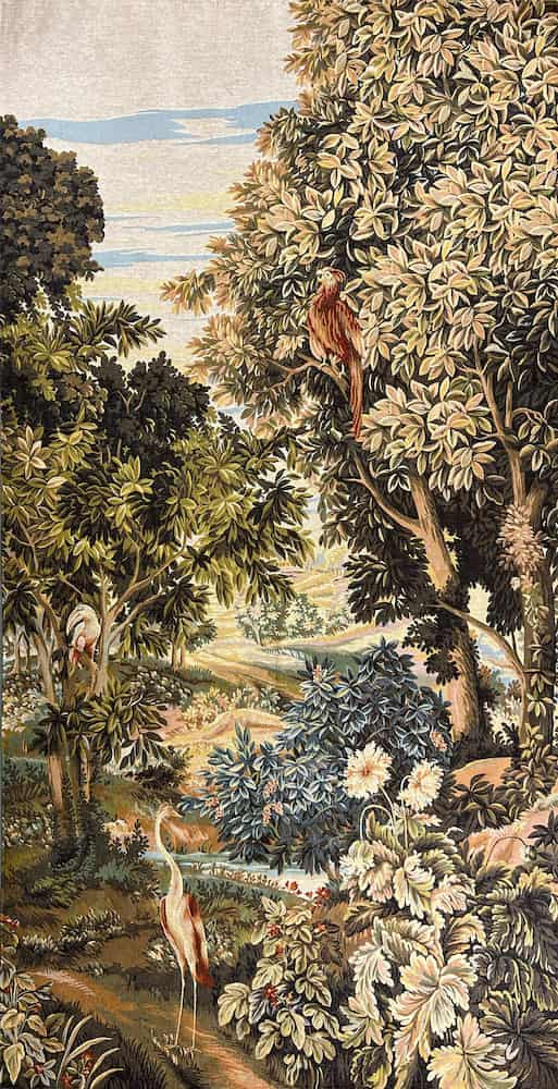 Greenery with Birds wandtapijt