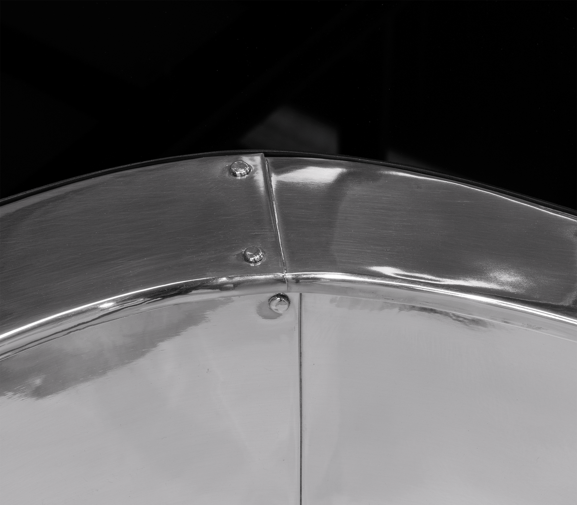 Crest gepolijst roestvrijstaal salontafelset