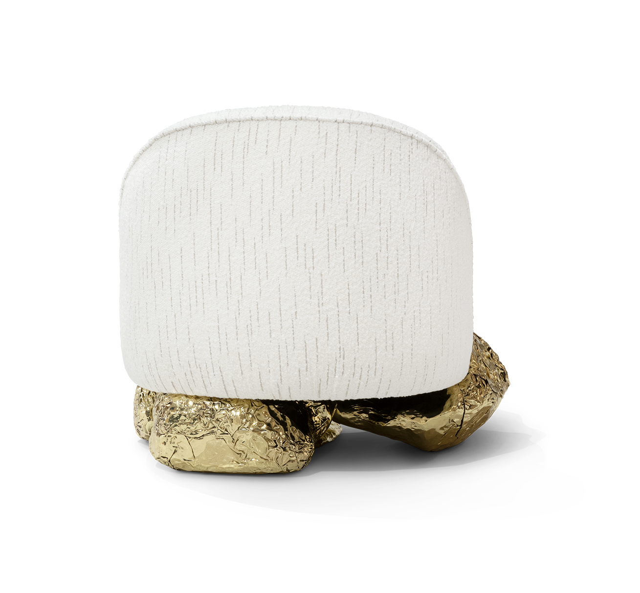 Angora witte fauteuil