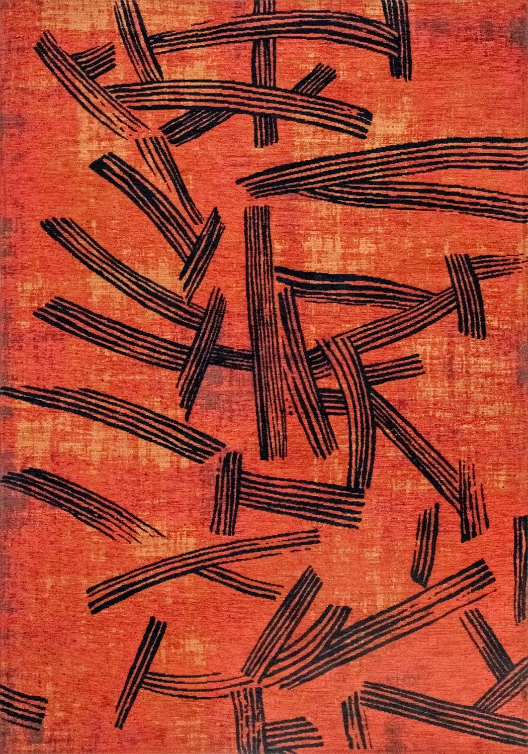 Kanji Ginger Chocolate vloerkleed | Maat: 80 × 150 cm