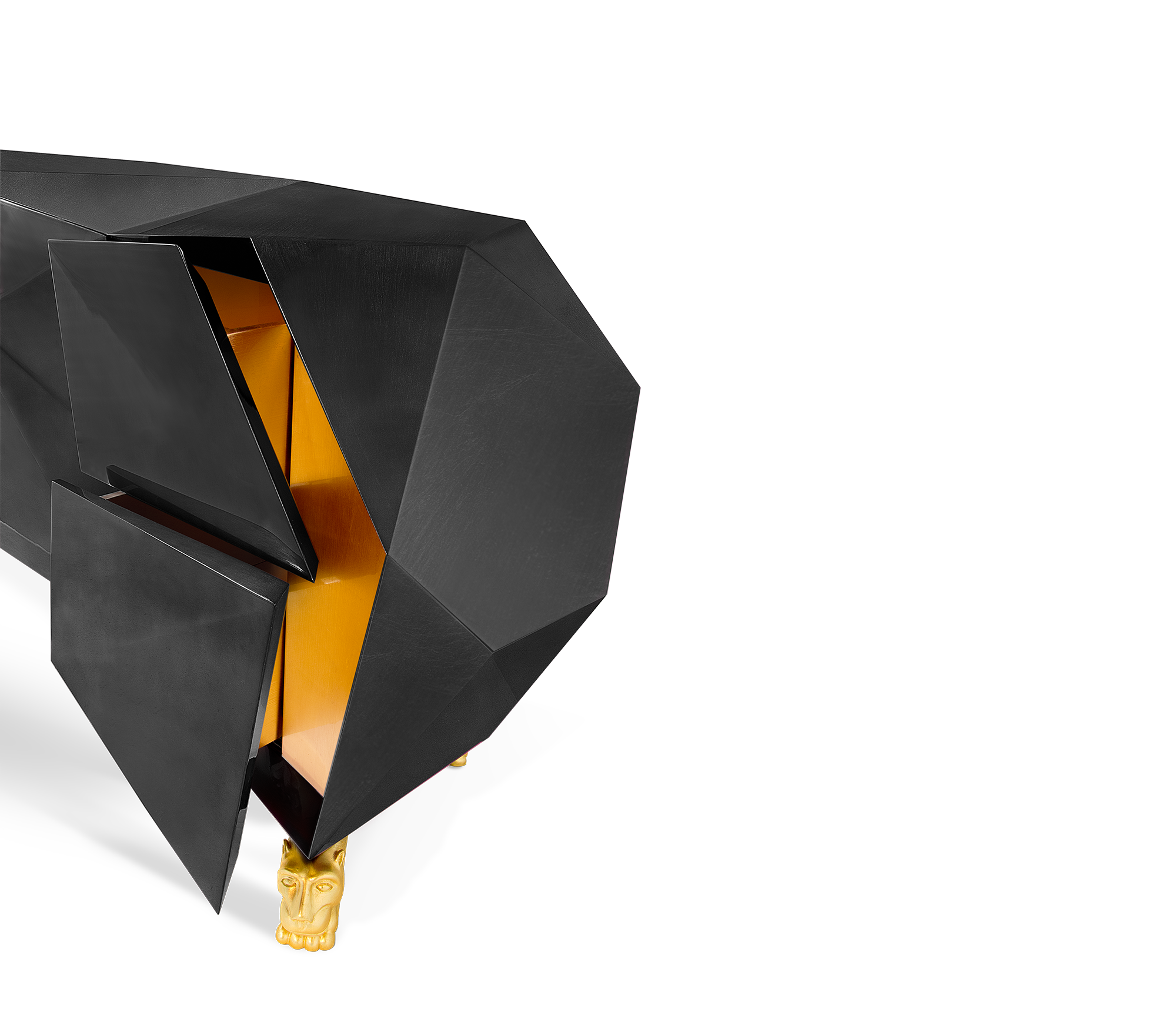 Prism zwart dressoir