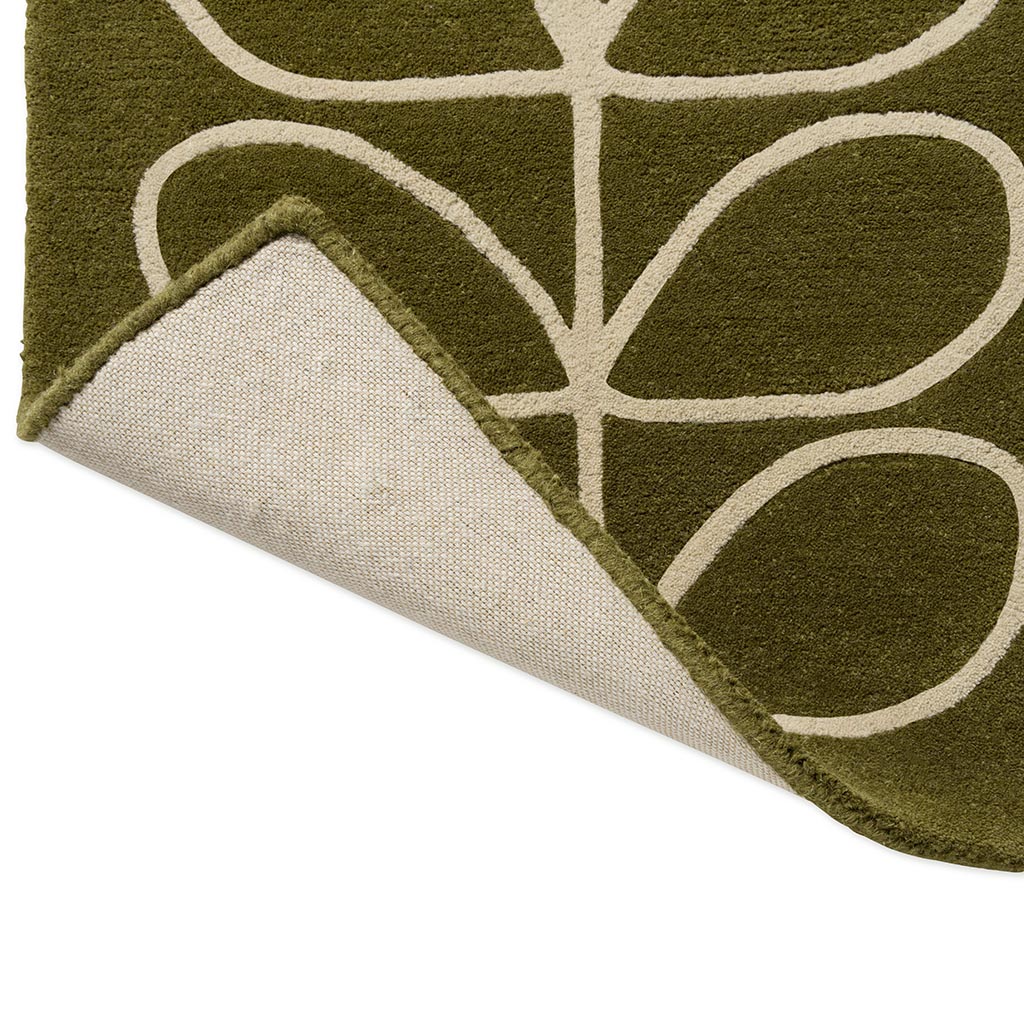 Linear Stem Olive vloerkleed | Maat: 120 × 180 cm