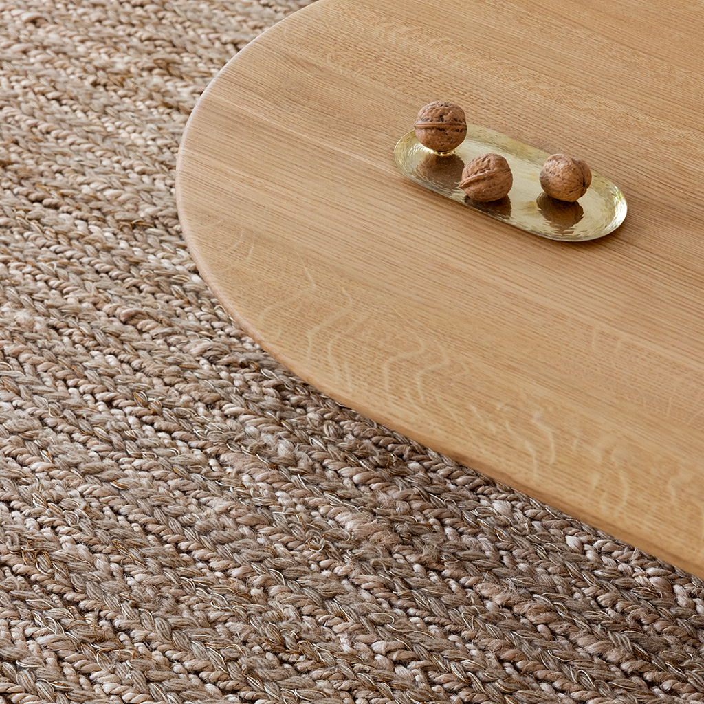 Craft plait naturel vloerkleed