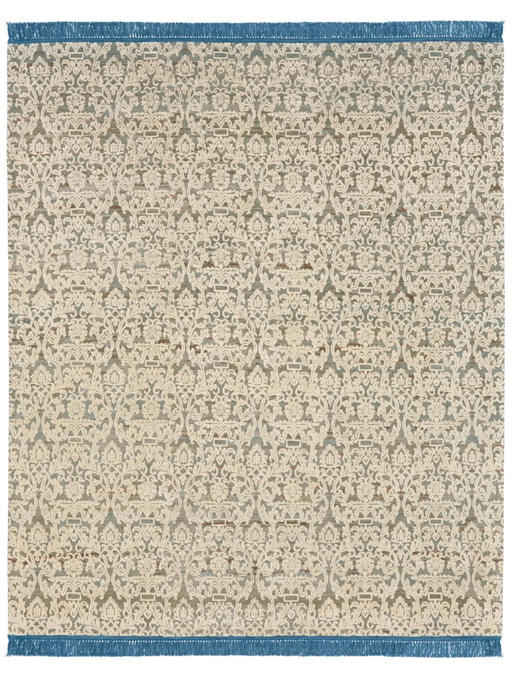 Roma radi blauw wit tapijt | Maat: 400 × 500 cm