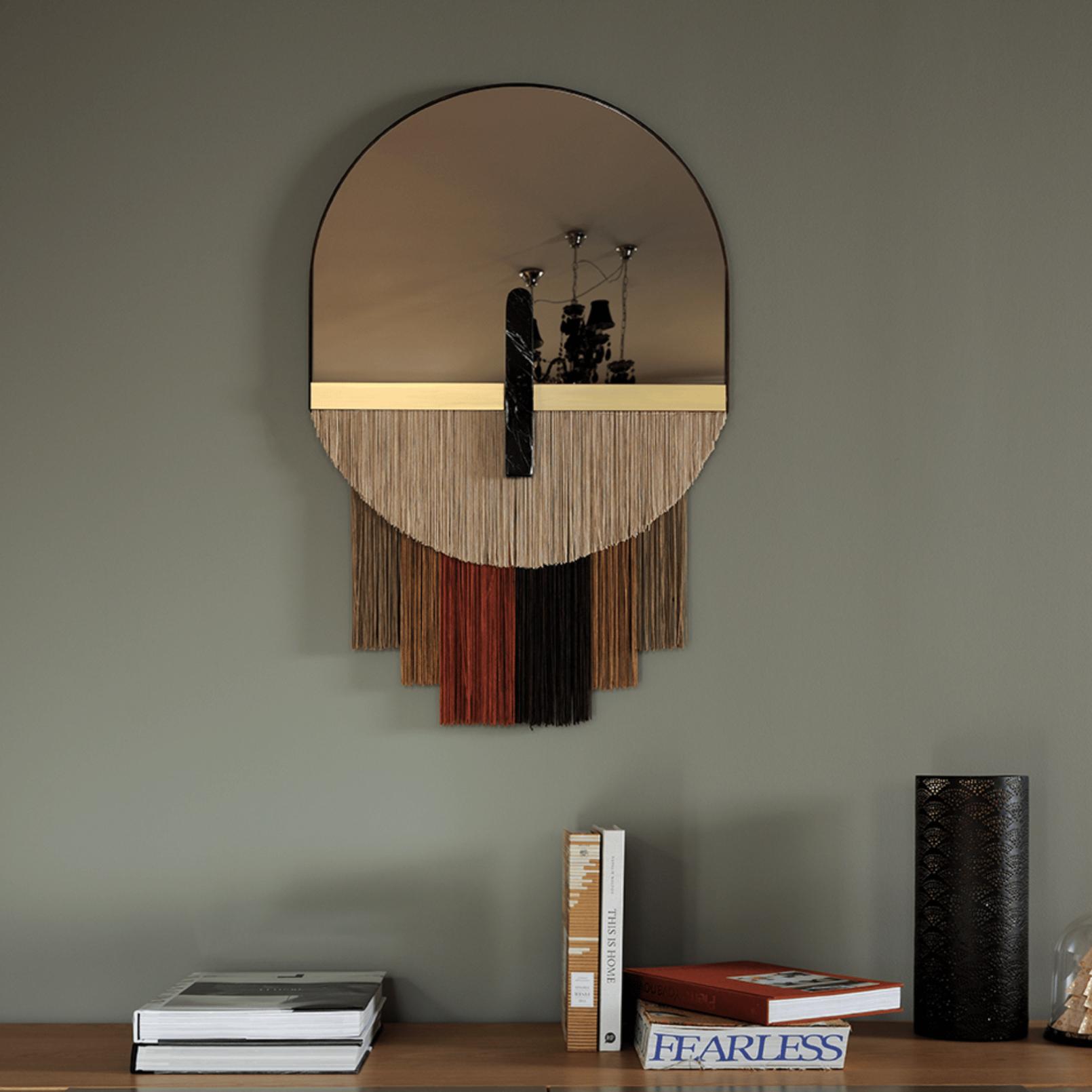 Souk Caramel decoratieve wandspiegel