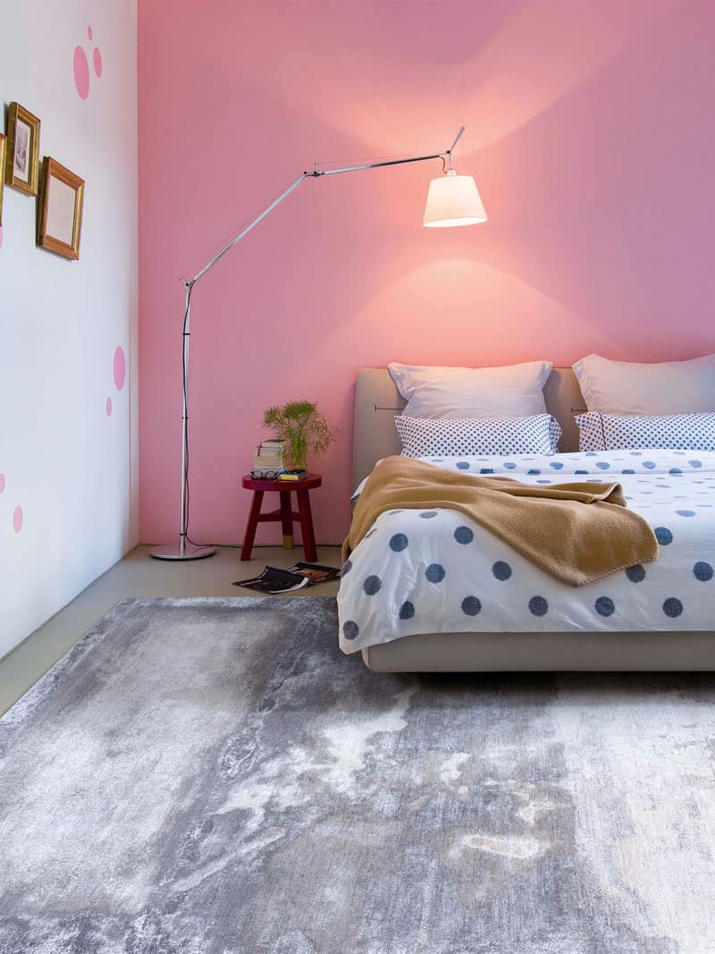 Clouds Light Grey handgemaakte luxe vloerkleed
