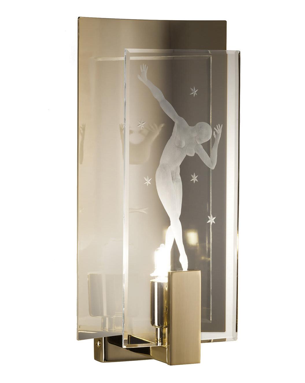 Zachtgouden Marmeren Wandlamp