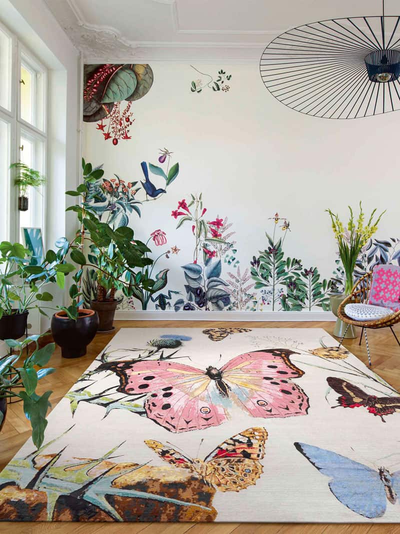 Butterfly handgeweven tapijt