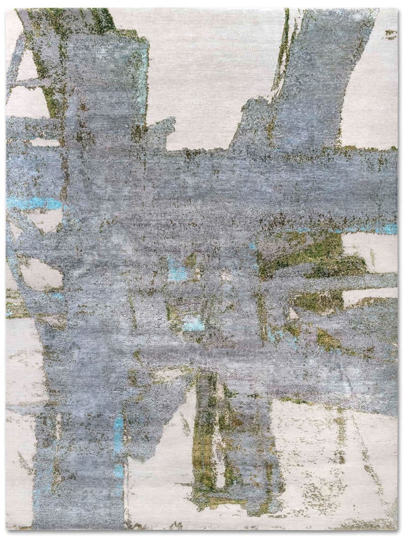 Green Rust handgeweven tapijt | Maat: 365 × 457 cm