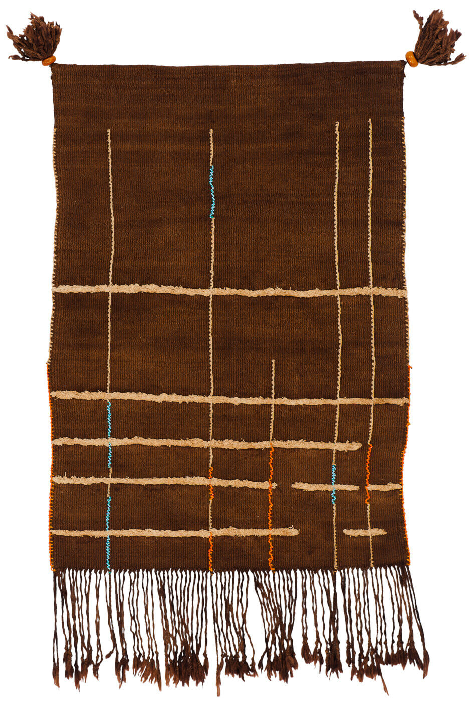 Cache sexe blauw oranje tapijt | Maat: 200 × 300 cm