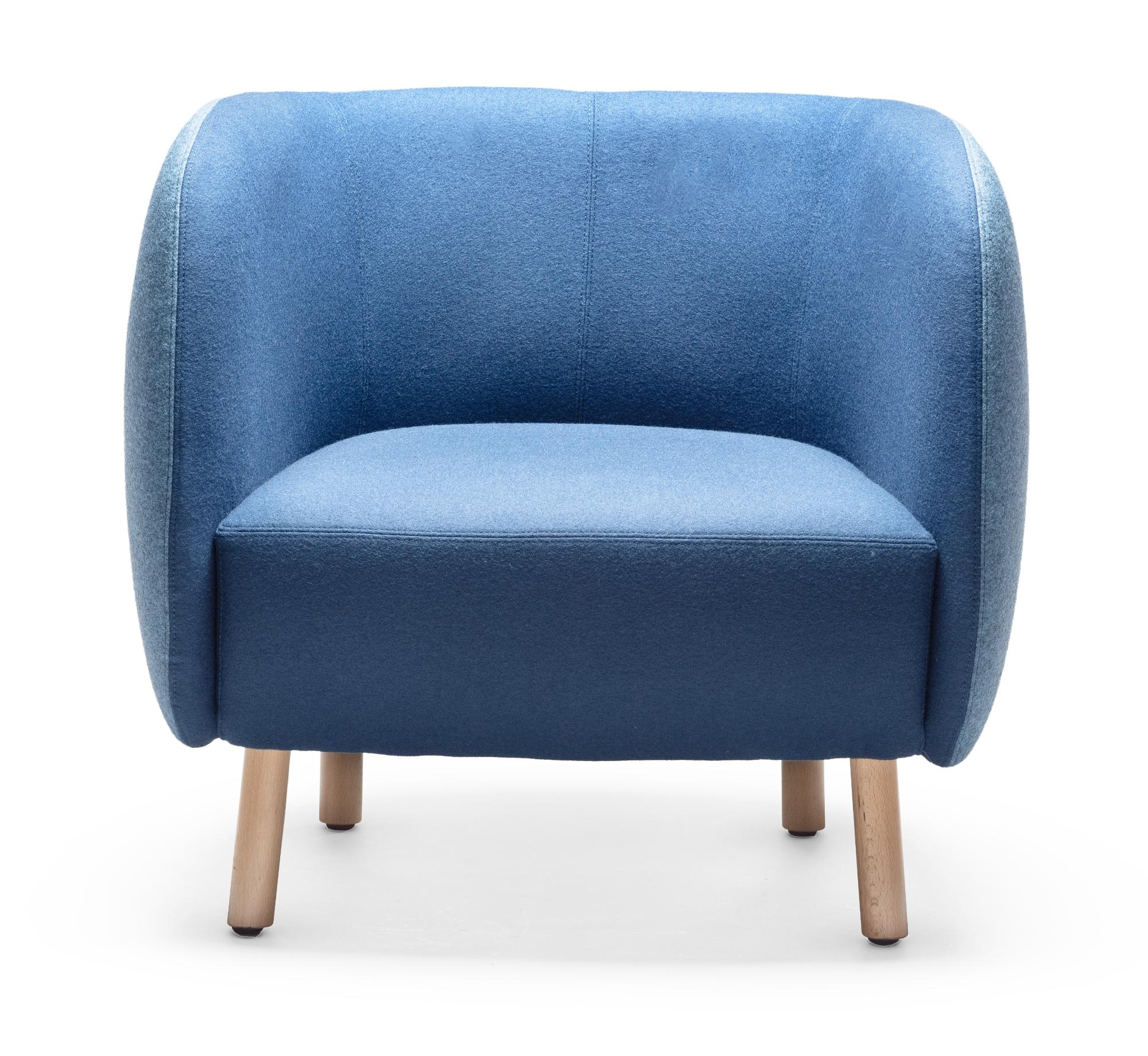 Mousse P Blauwe Fauteuil