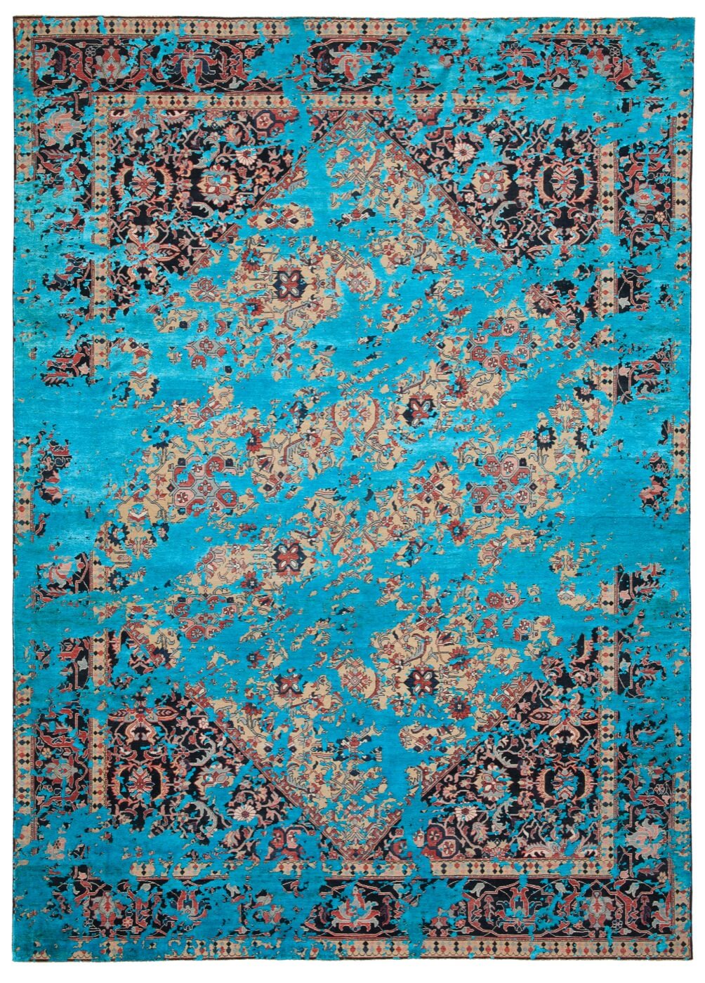 Serapi queensbury double sky neonphirozy tapijt | Maat: 200 × 300 cm