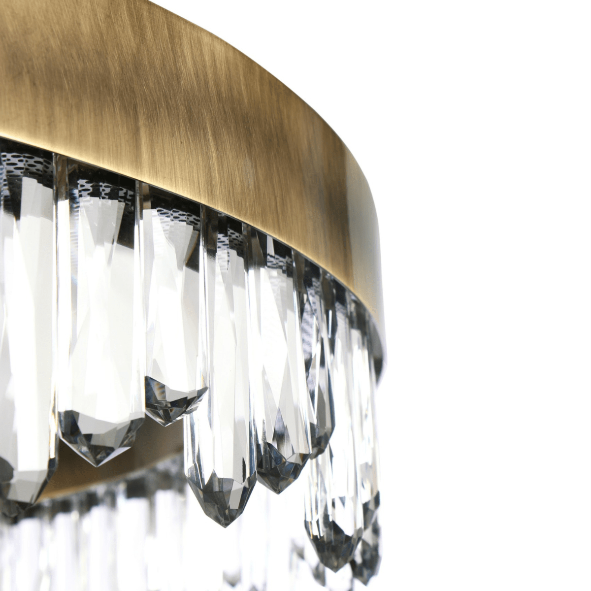 Stromend messing hanglamp
