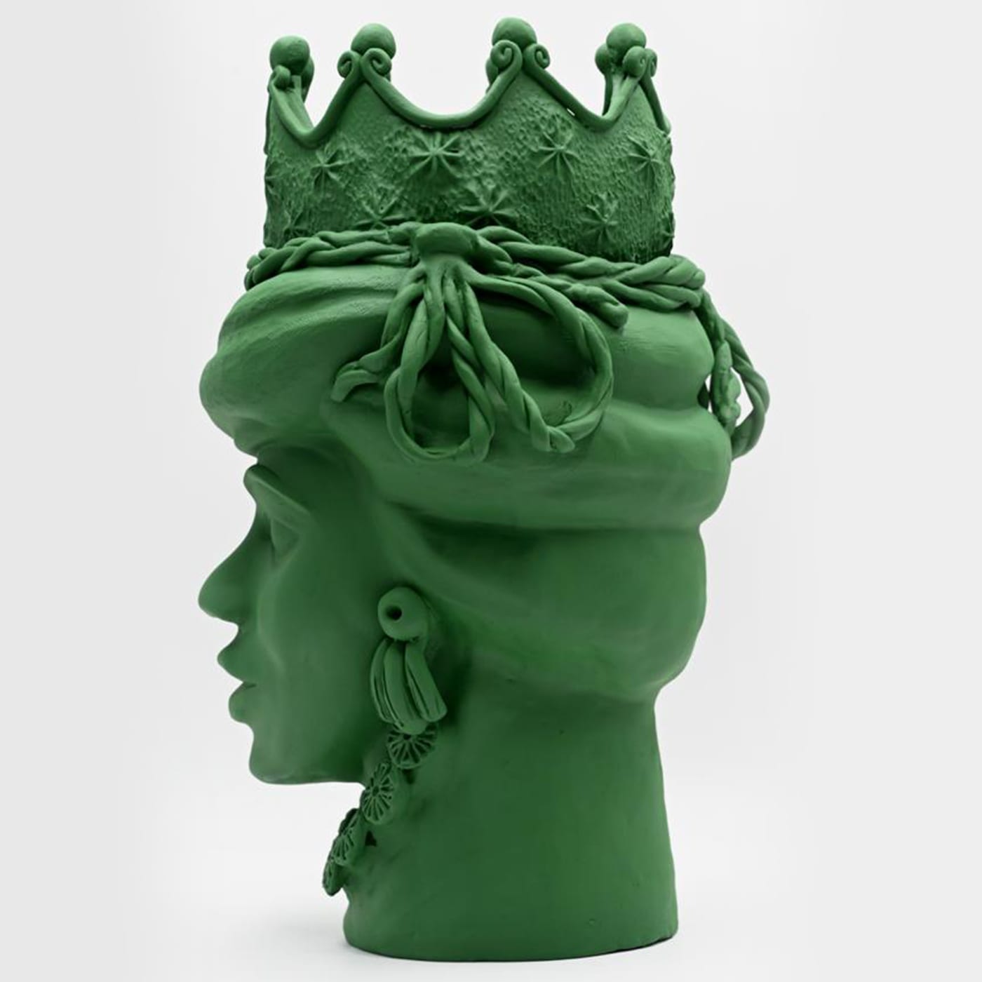 Moor's Head groene sculptuur