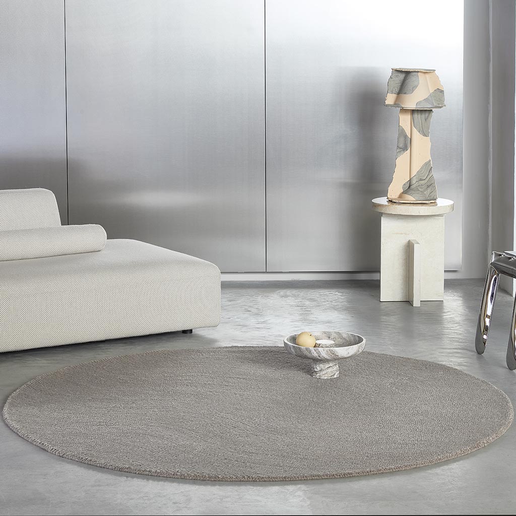 Decor Echo Pebble vloerkleed | Maat: Ø 200 cm