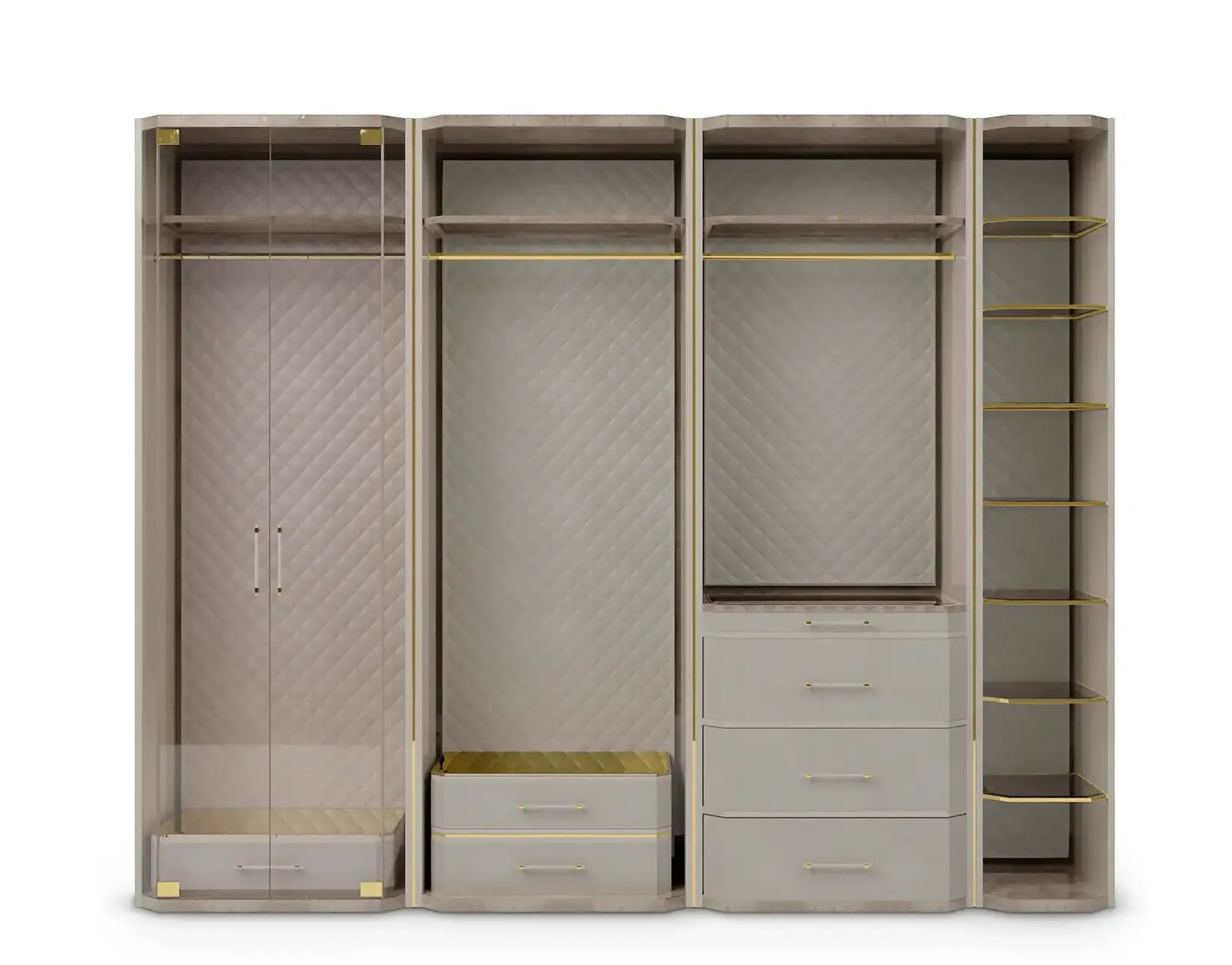 Cadence beige kastensysteem