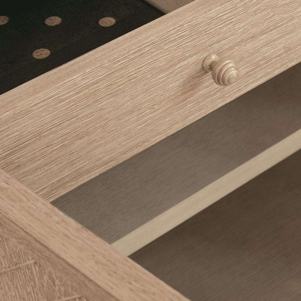 York Venetian White Oak buffet