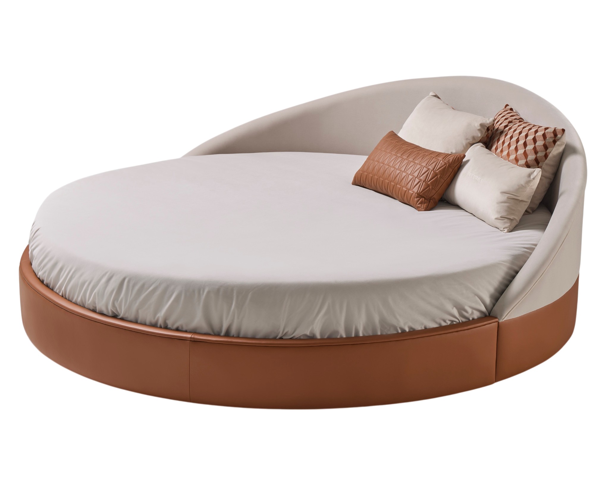 Arco rond leren bed