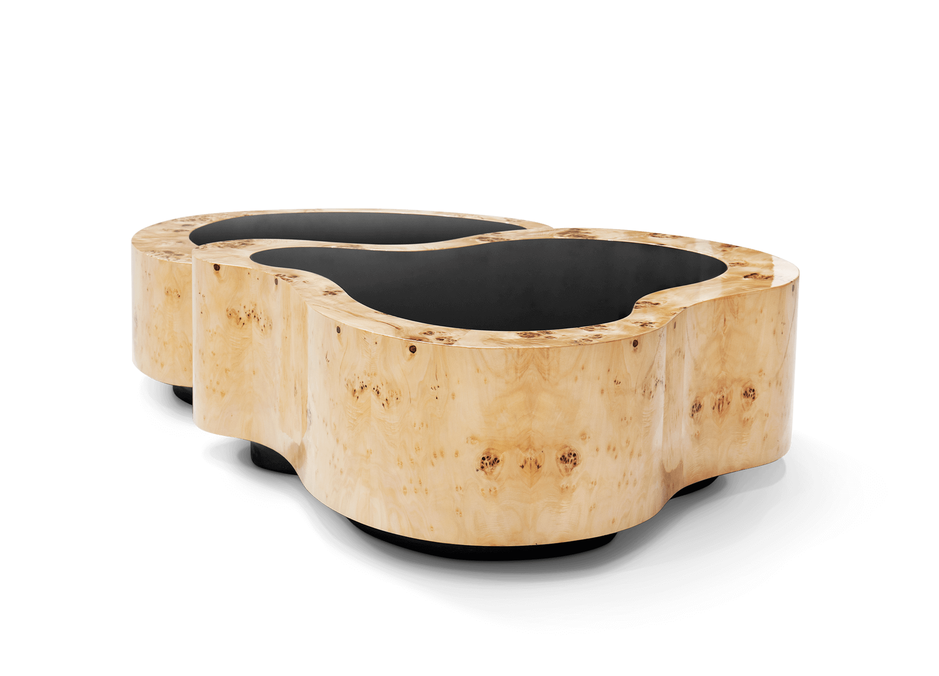 Crest populierenhout salontafelset