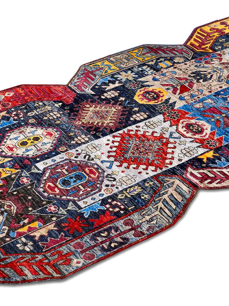 Multishape handgemaakte luxe vloerkleed