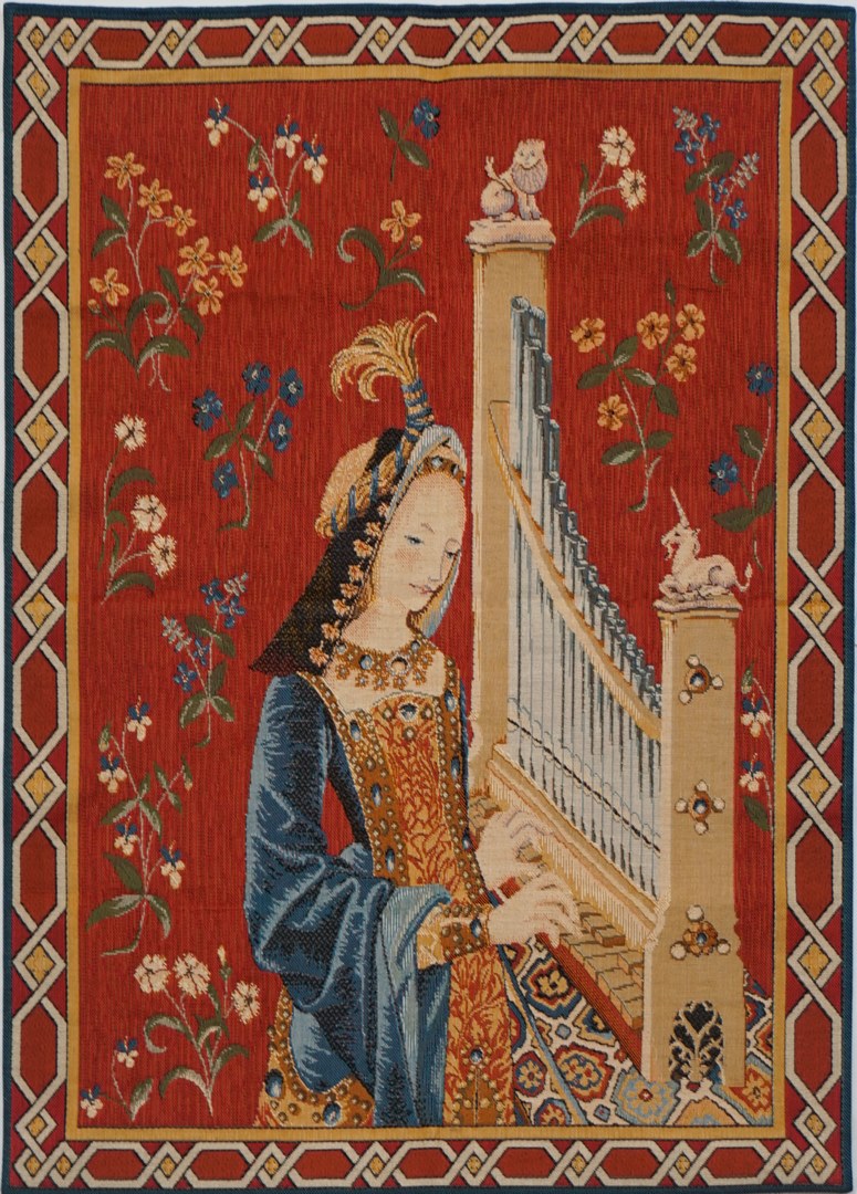 The Hearing wandtapijt met rand | Maat: 75 × 100 cm