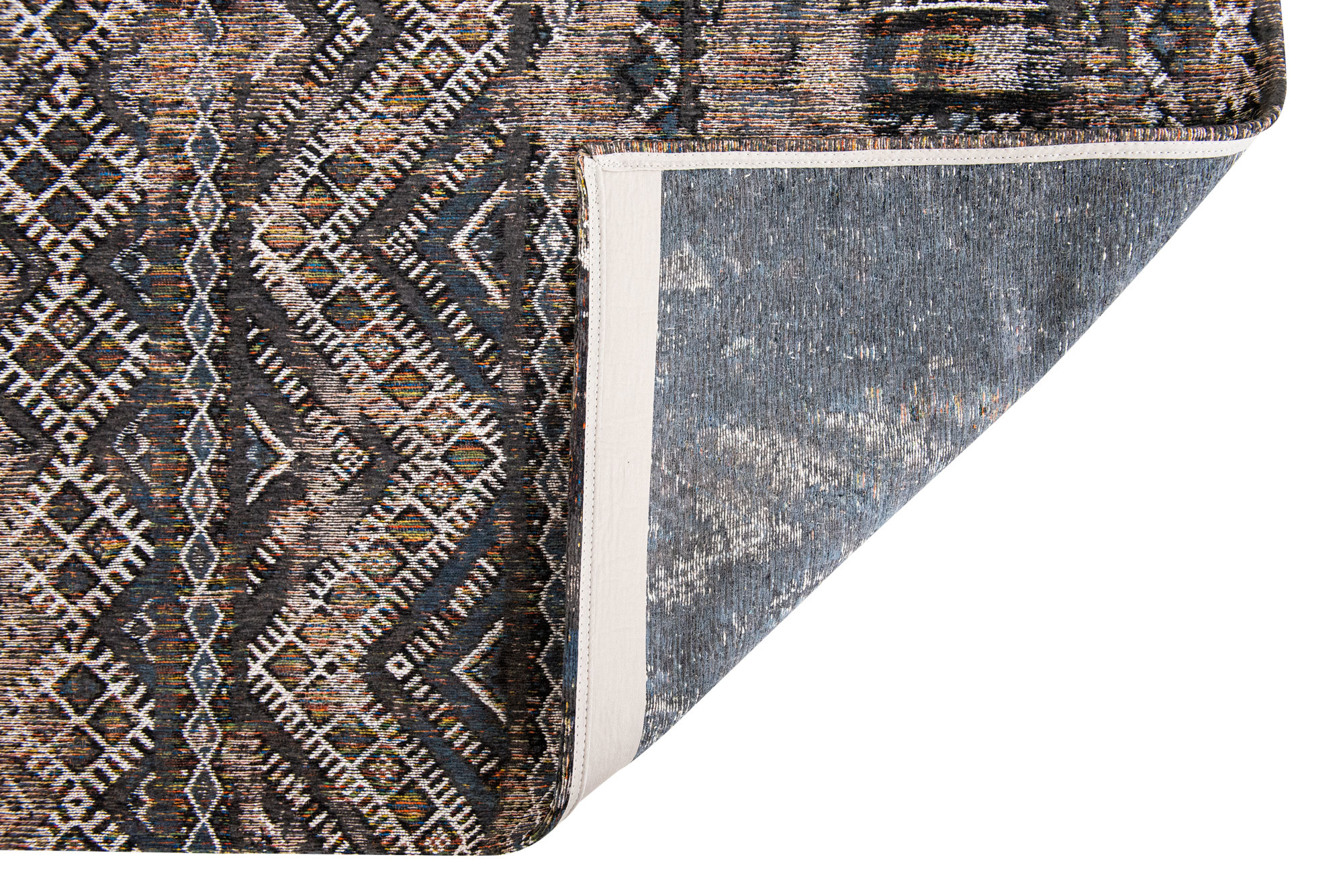 Black Rabat tapijt | Maat: 200 × 280 cm