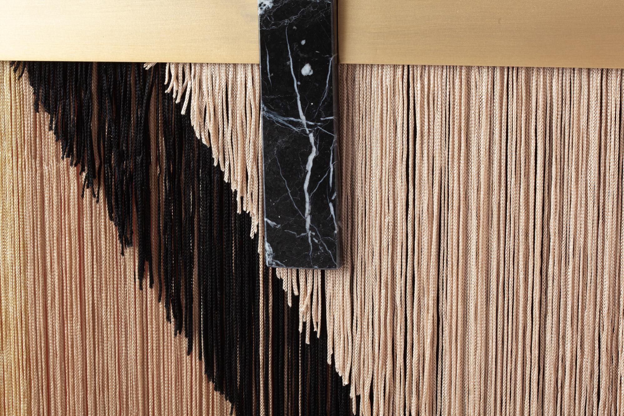 Souk zwarte decoratieve wandspiegel