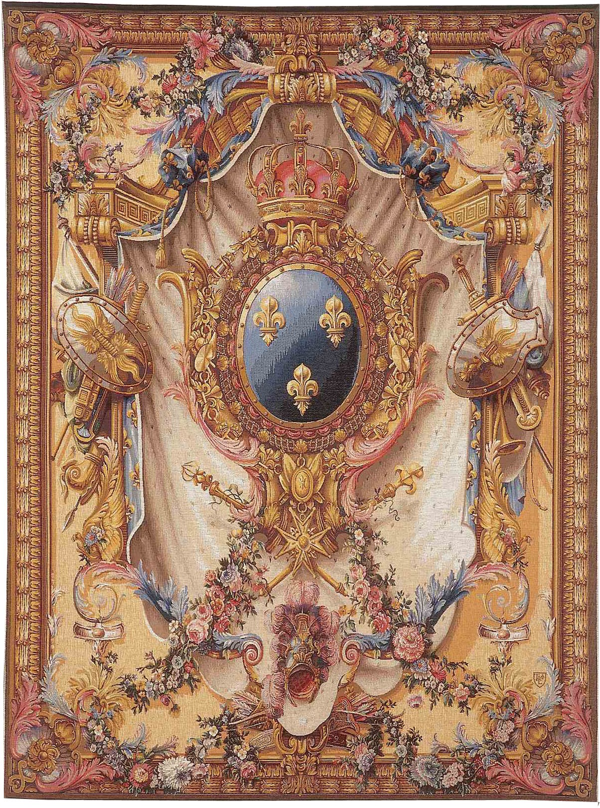 Large Coat of Arms beige wandtapijt | Maat: 150 × 200 cm Large Coat of Arms beige wandtapijt | Maat: 150 × 200 cm